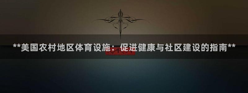 意昂3集团E.ON：**美国农村地区体育设施：促进健