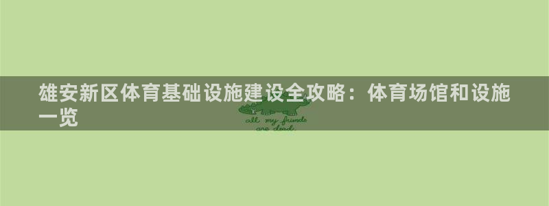 意昂体育3开户：雄安新区体育基础设施建设全攻略：体育